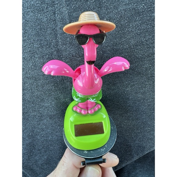 Accessories - New Solar-Powered Dancing Flamingo with Sunglasses